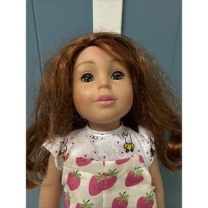 Adora 18" Doll Red Hair Freckles  Amazing Girls‎ Friends A1804 W/ Strawberry Fit